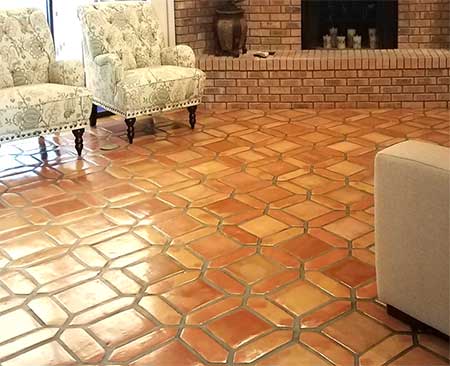 Mexican tile installation example in Palm Beach, Florida home