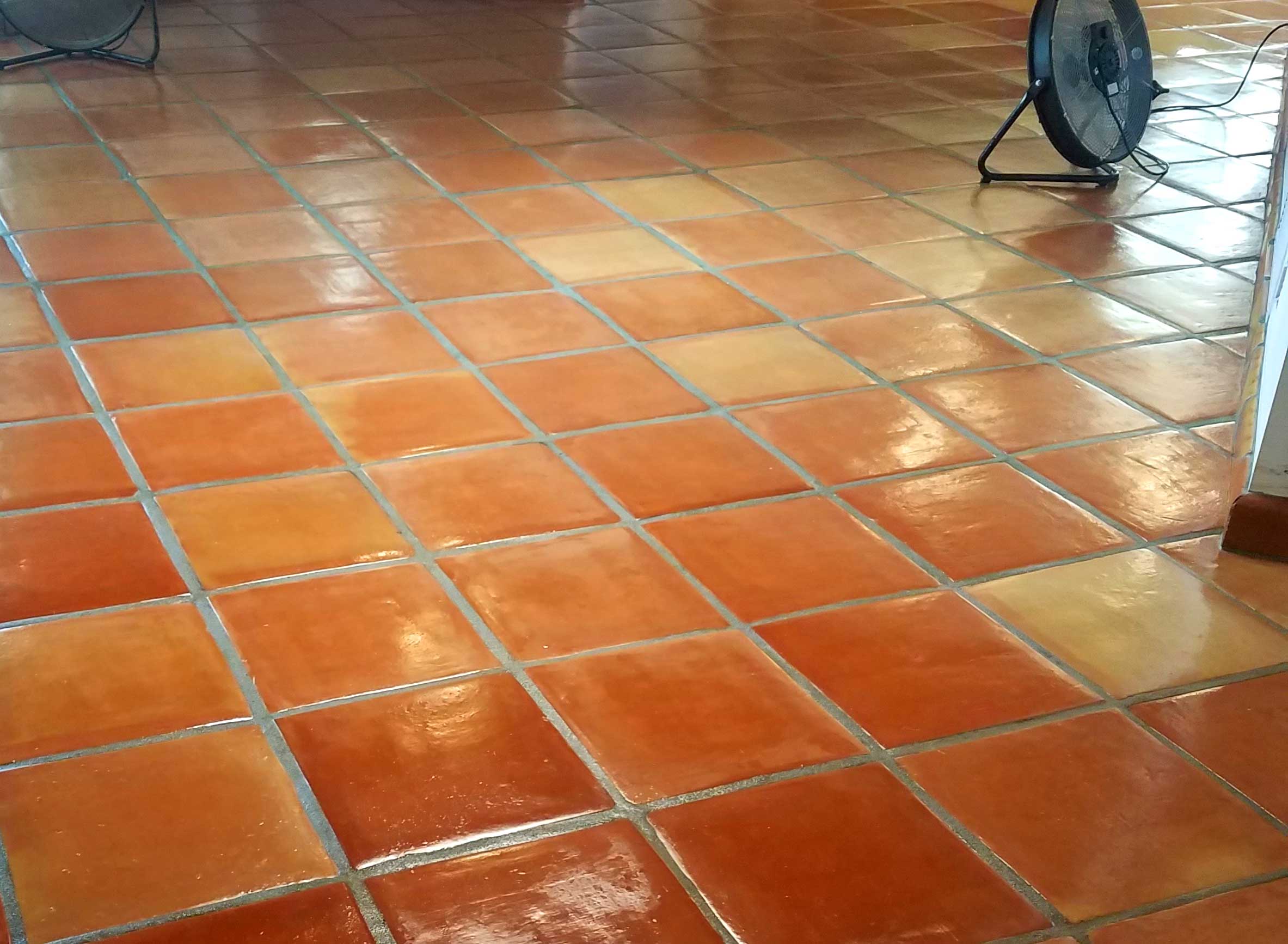 Photo of Mexican tile strip and seal project in Fort Lauderdale
